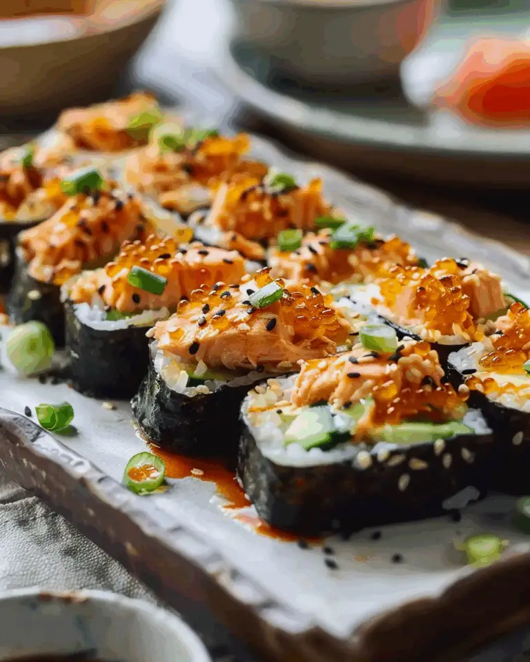 Spicy Salmon Sushi Bake