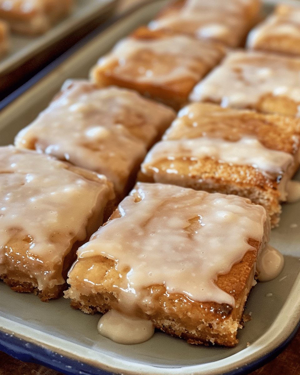 Soft Baked Maple Donut Bars