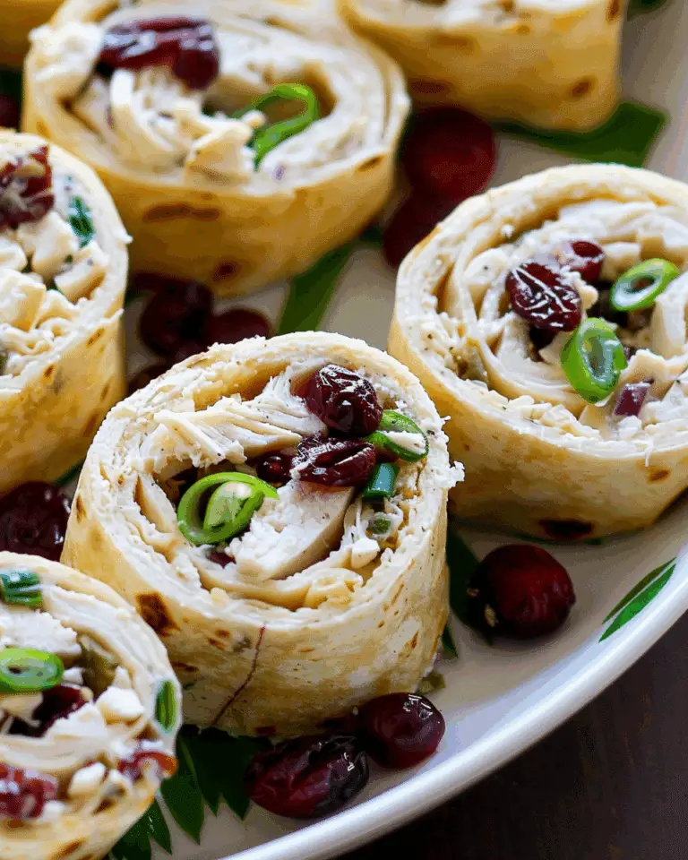 Chicken Cranberry Pinwheels