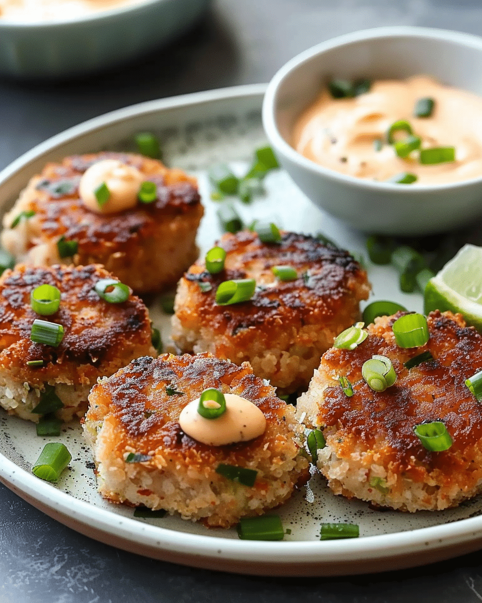 Asian Tuna Cakes with Spicy Mayo