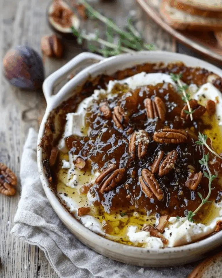 Baked Feta Dip with Fig Jam and Pecans