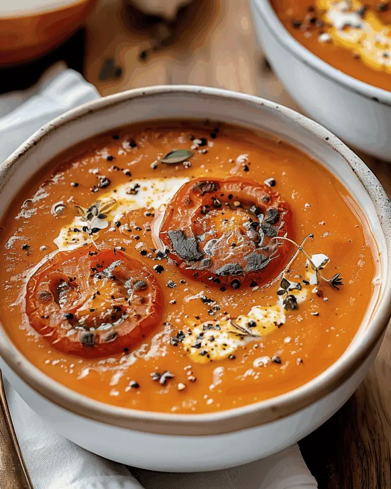 Creamy Roasted Garlic Tomato Soup
