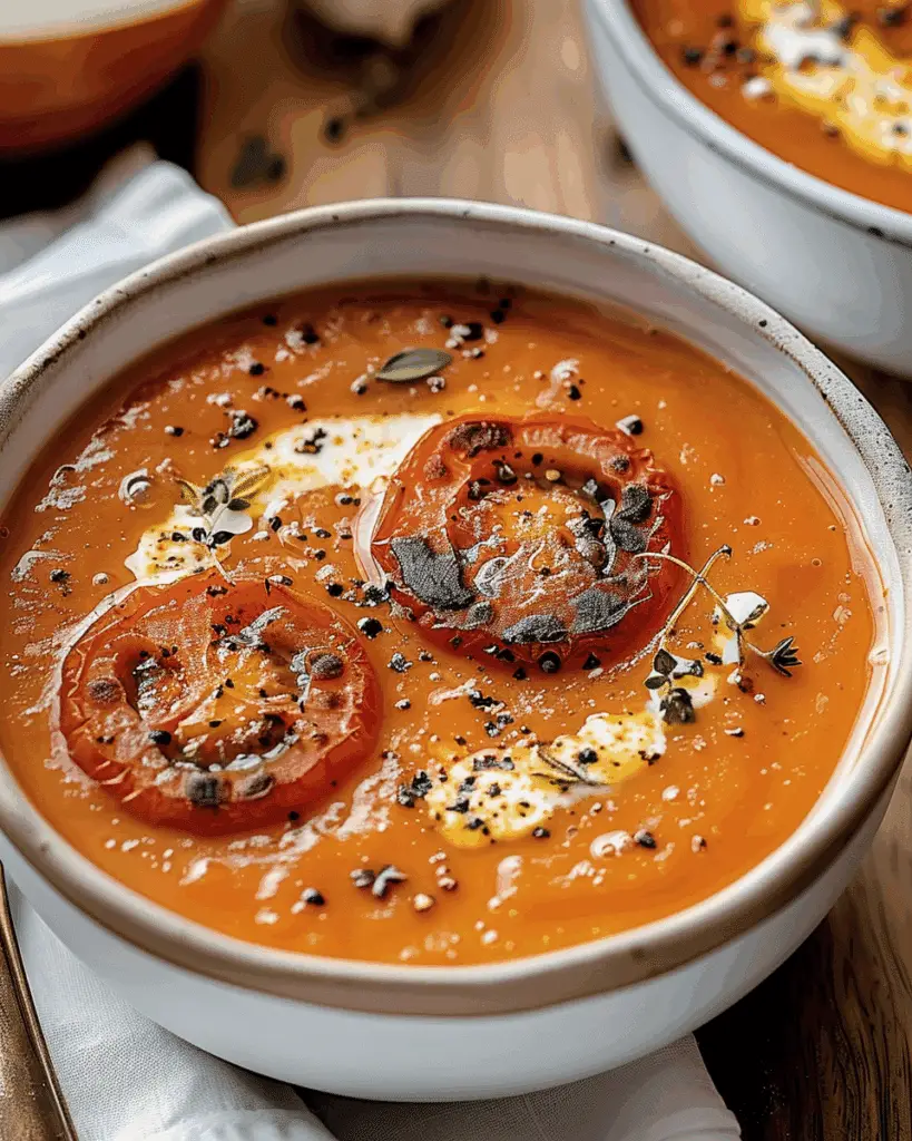 Creamy Roasted Garlic Tomato Soup