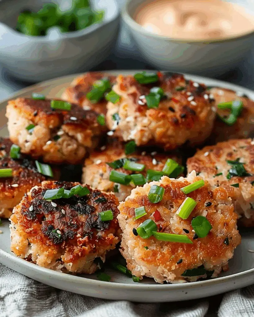 Asian Tuna Cakes with Spicy Mayo