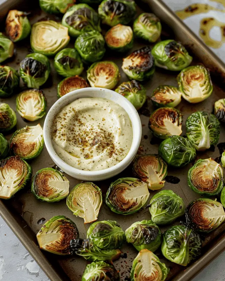 Crispy Brussel Sprouts with Dijon Aioli