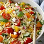 Rainbow Orzo Salad