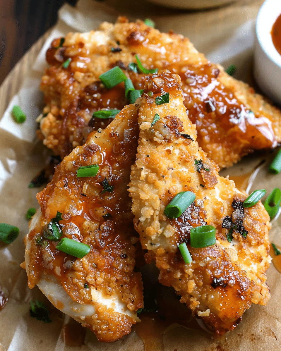 Baked Crunchy Honey Buffalo Chicken