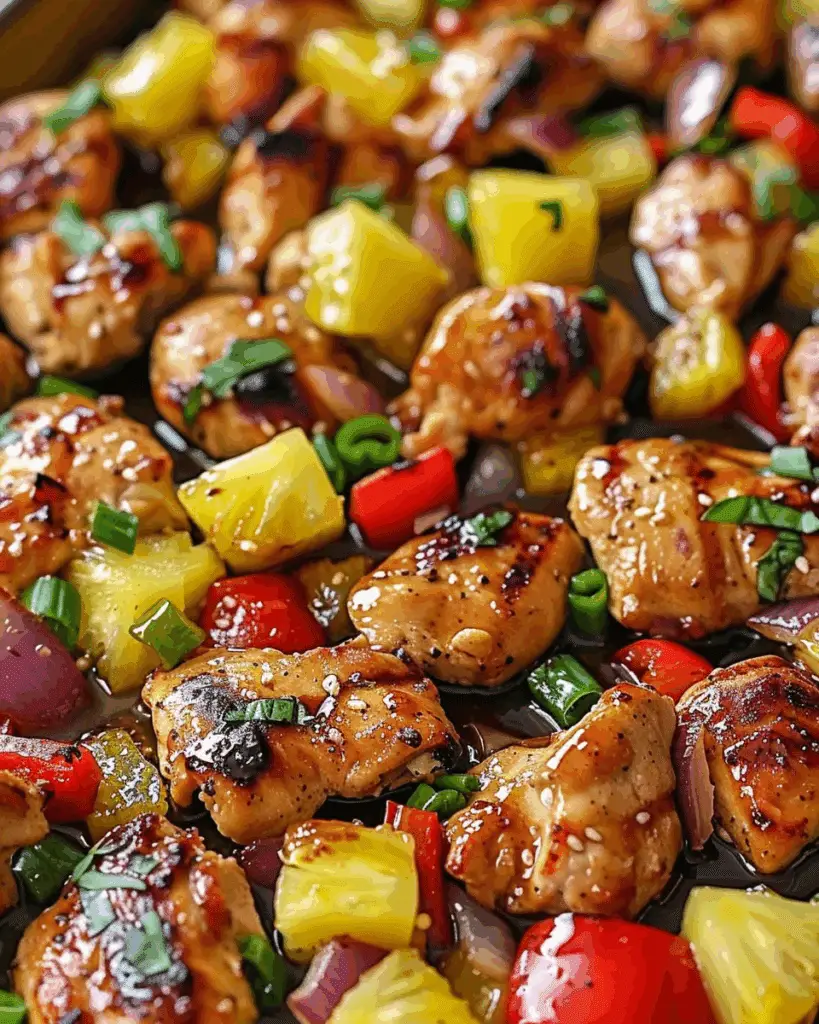 Hawaiian Chicken Sheet Pan