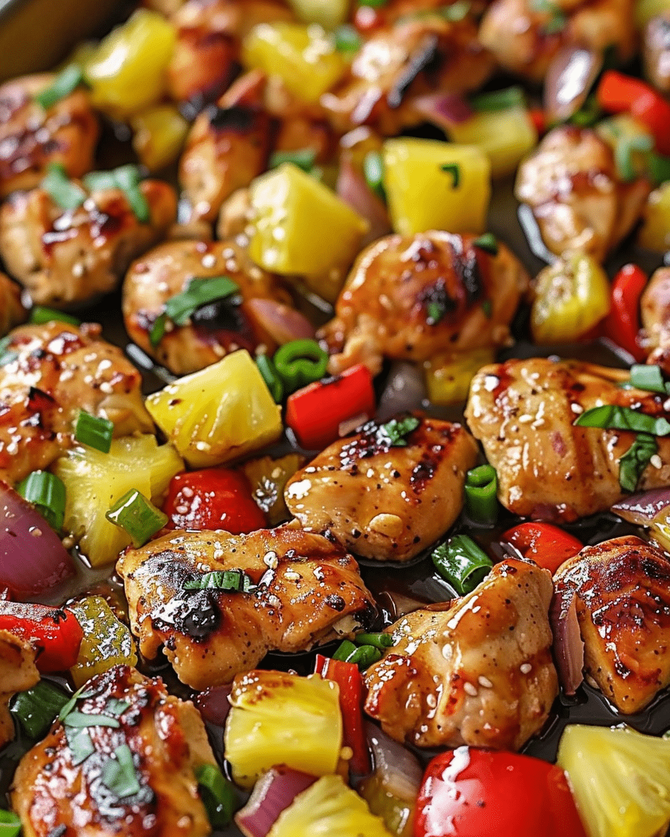Hawaiian Chicken Sheet Pan