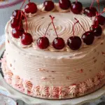 Vintage Maraschino Cherry Cake