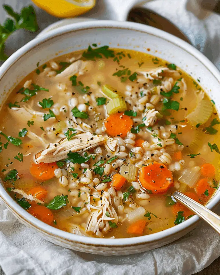 Chicken Soup With Barley
