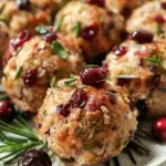 Cranberry Turkey Stuffing Balls