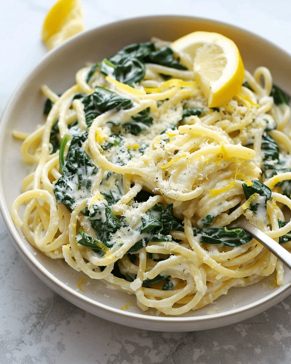 10-Minute Lemon Ricotta Pasta with Spinach