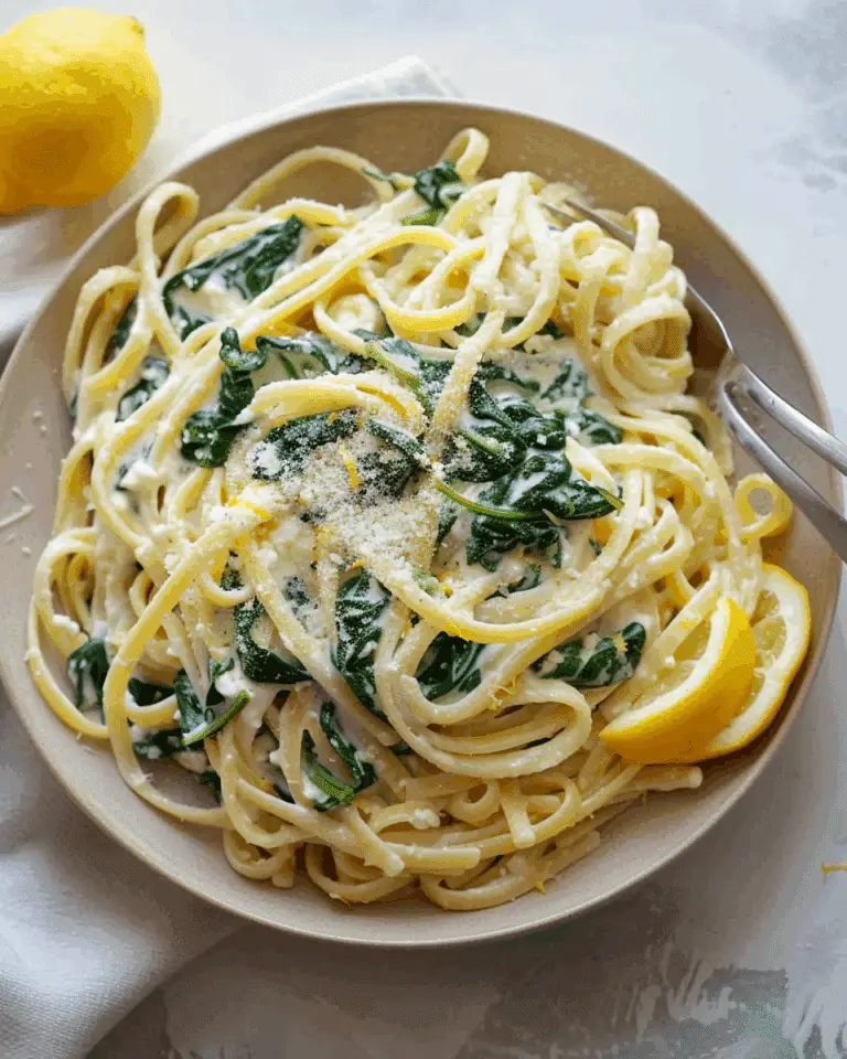 10-Minute Lemon Ricotta Pasta with Spinach