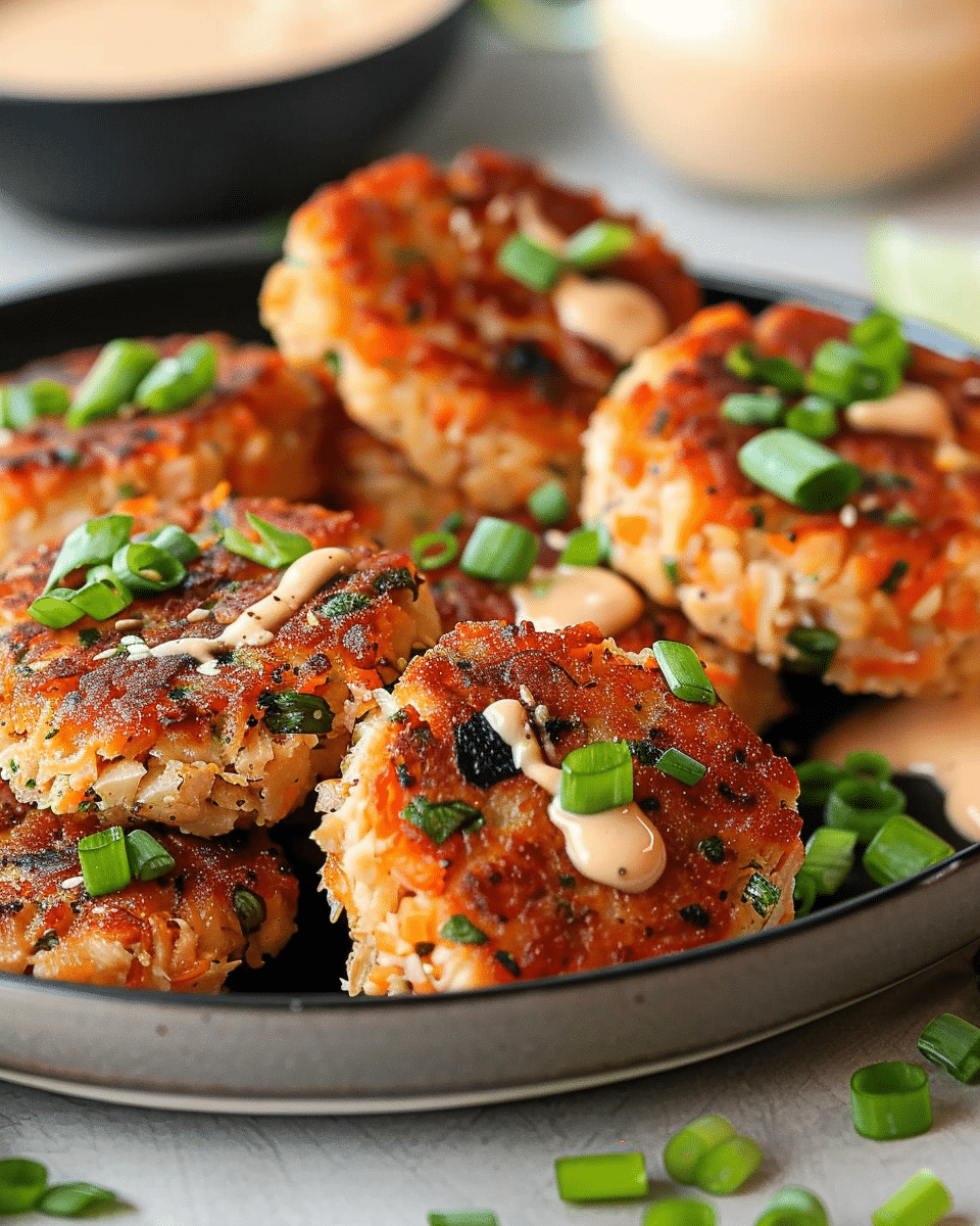 Bold Asian-Style Tuna Cakes with Spicy Mayo