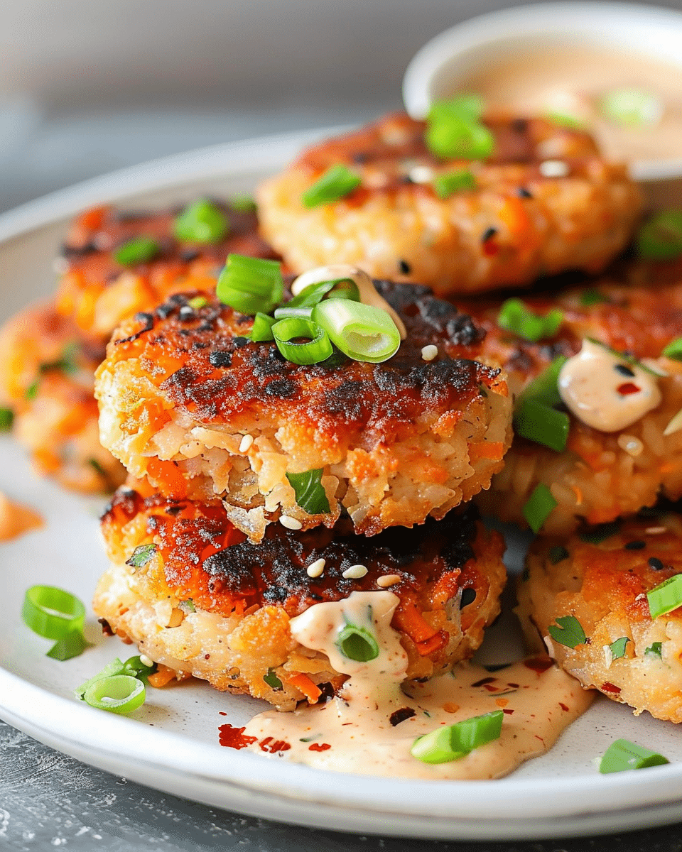 Bold Asian-Style Tuna Cakes with Spicy Mayo