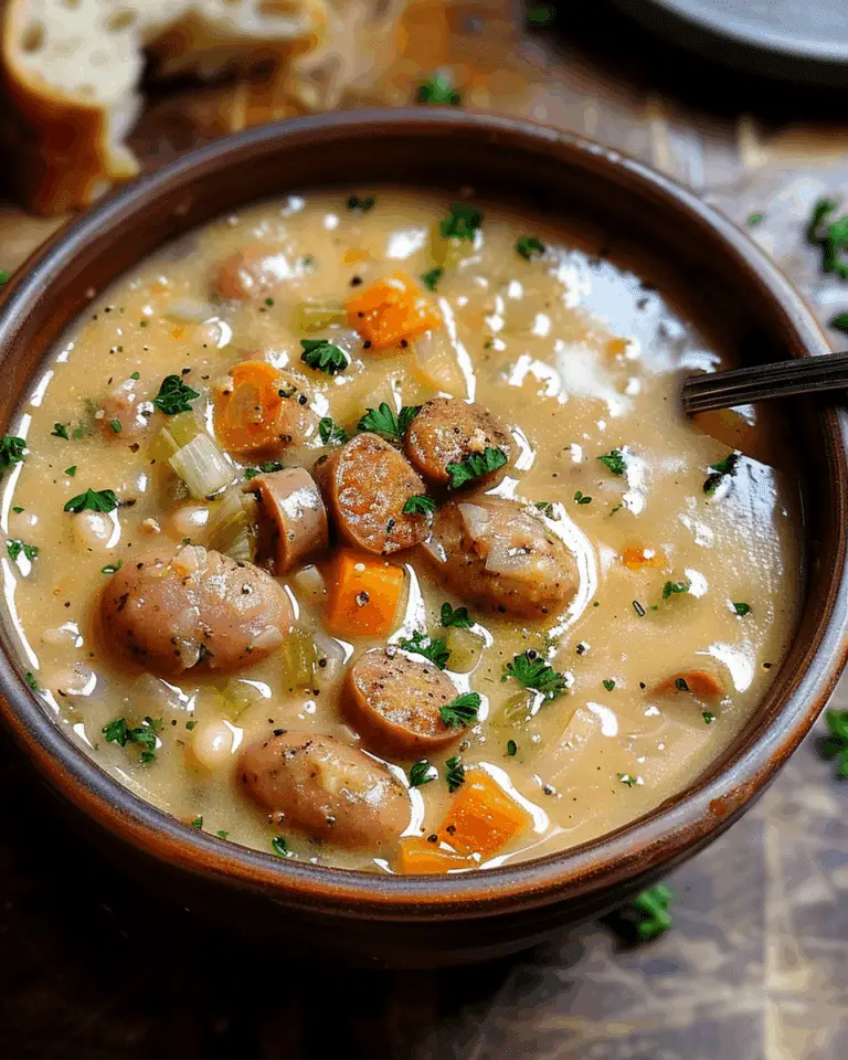 Creamy Bean Soup With Sausage