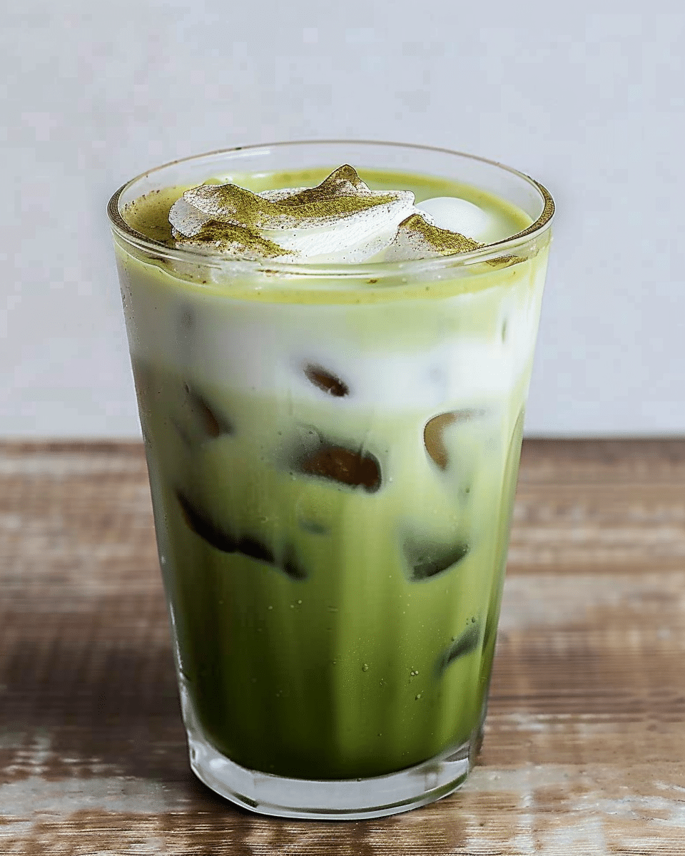 Iced Brown Sugar Matcha