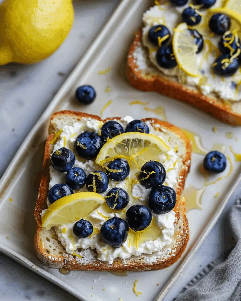 Lemon Blueberry Ricotta Toast
