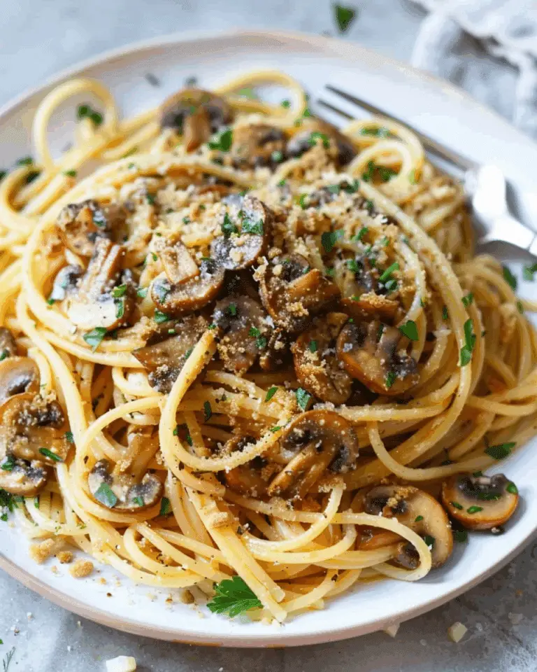 Brown Butter Mushroom Pasta