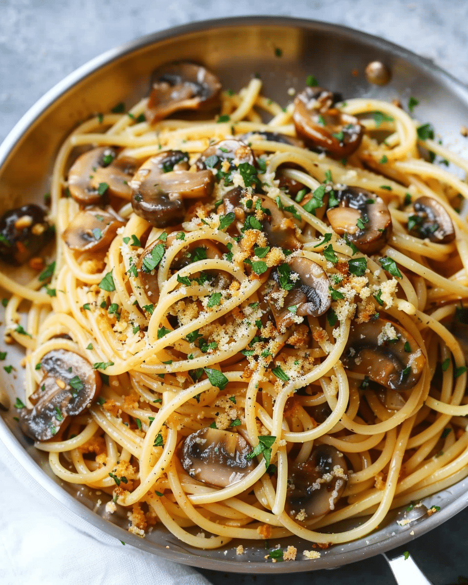 Brown Butter Mushroom Pasta