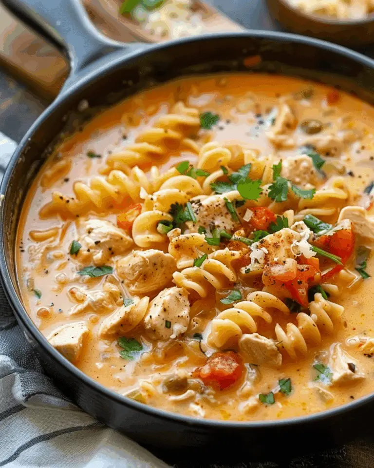 Creamy Cajun Chicken Pasta Soup