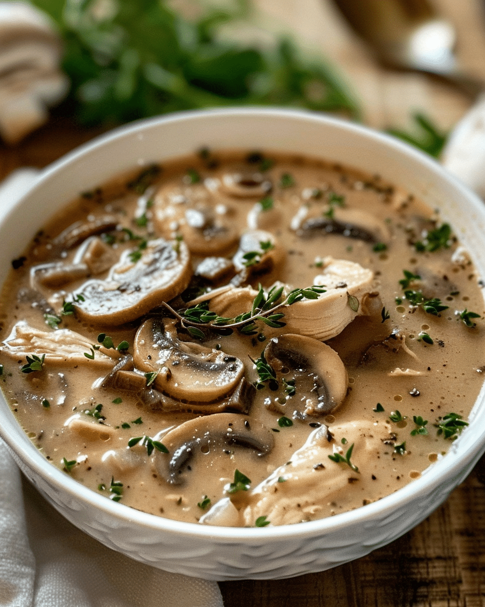 Rotisserie Chicken Mushroom Soup
