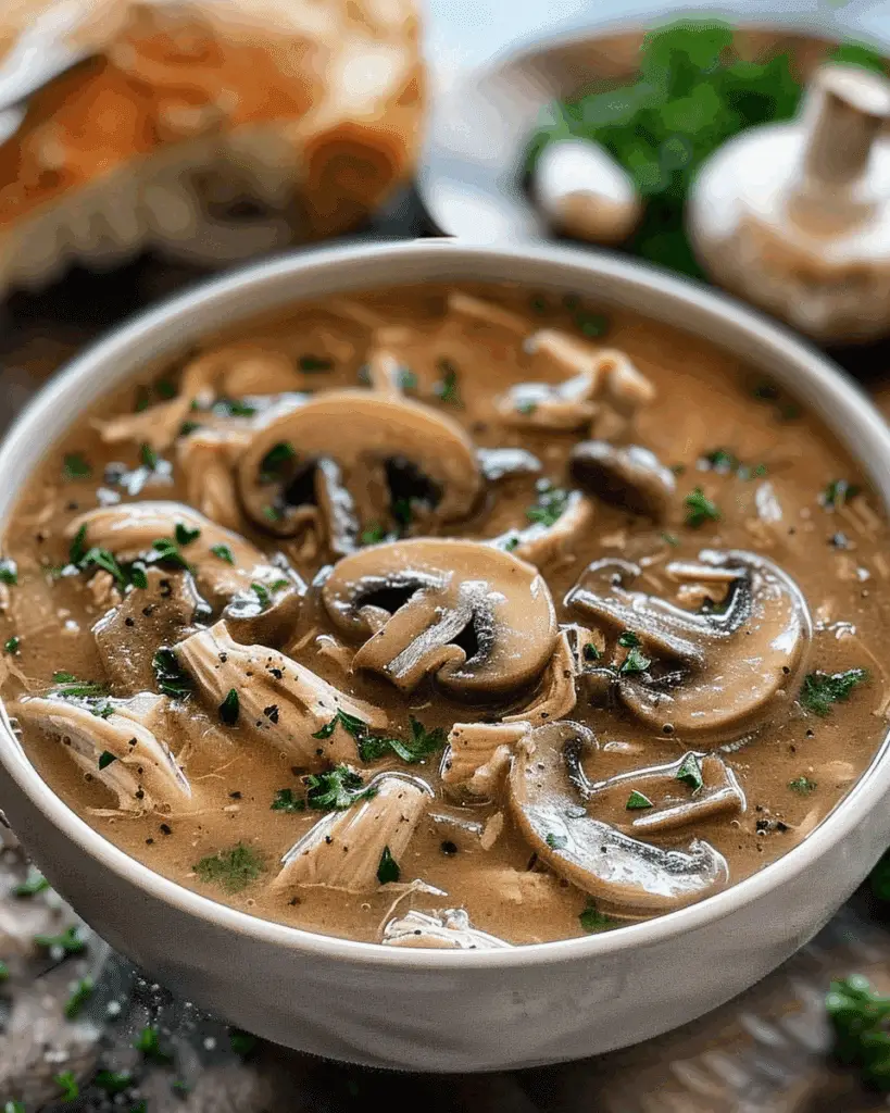 Rotisserie Chicken Mushroom Soup