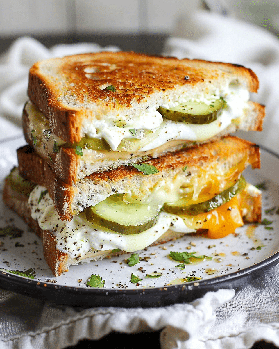 Pickle Grilled Cheese Sandwich