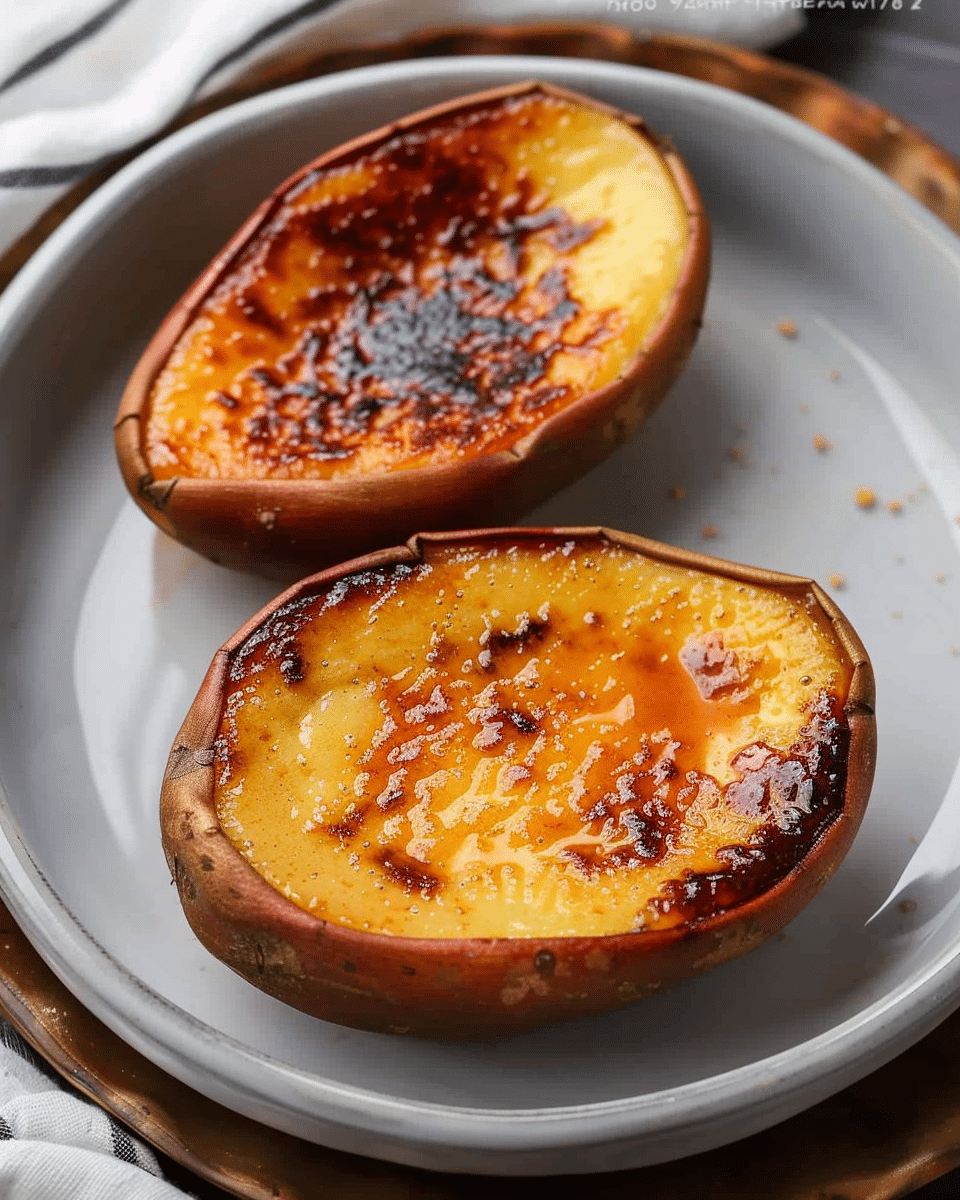 Japanese Sweet Potato Crème Brûlée