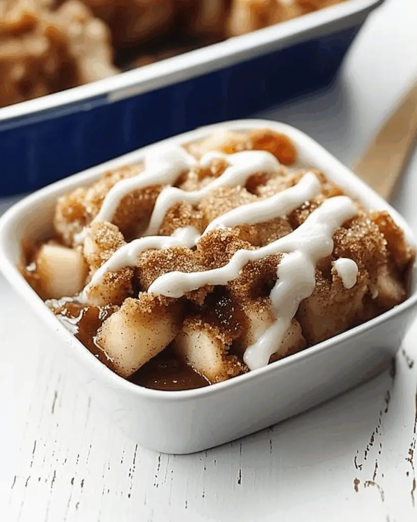 Apple Cinnamon Bun Cookie Cobbler