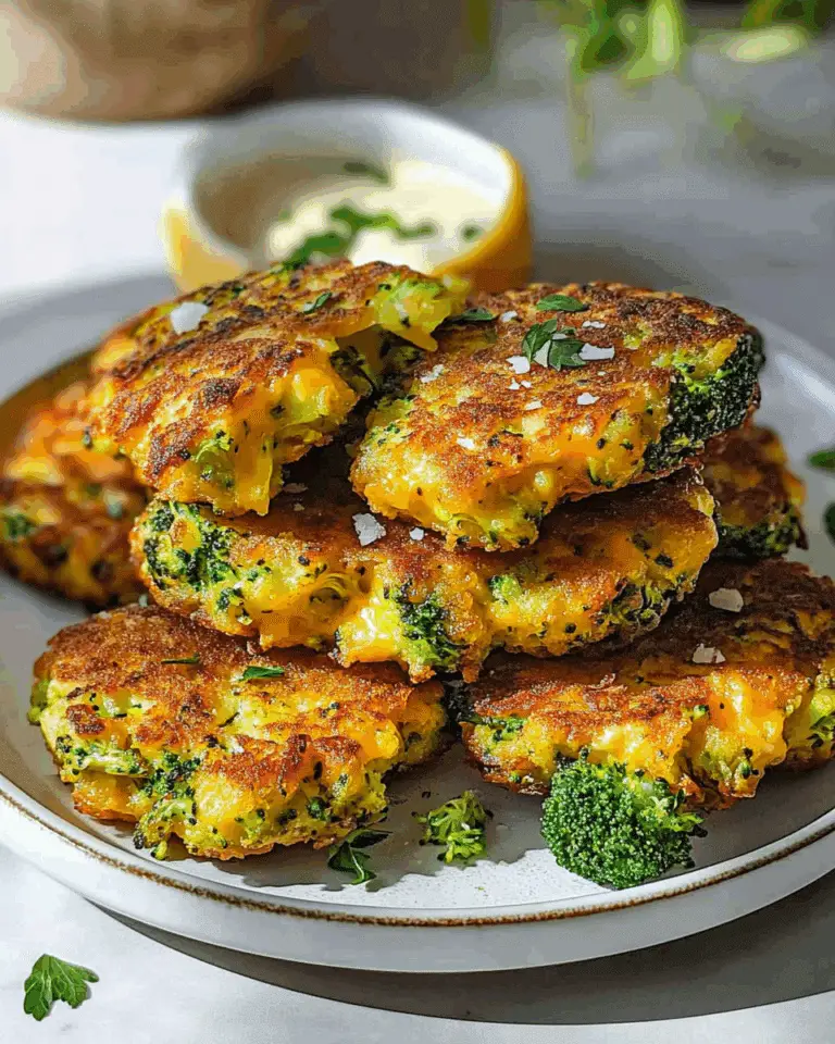 Cheesy Broccoli Fritters
