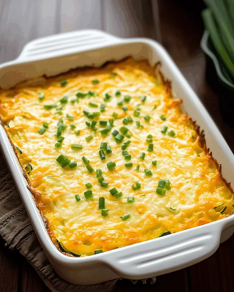 Cheesy Zucchini Casserole