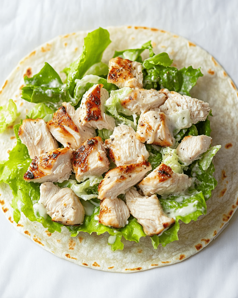 Chicken Caesar Salad Wrap