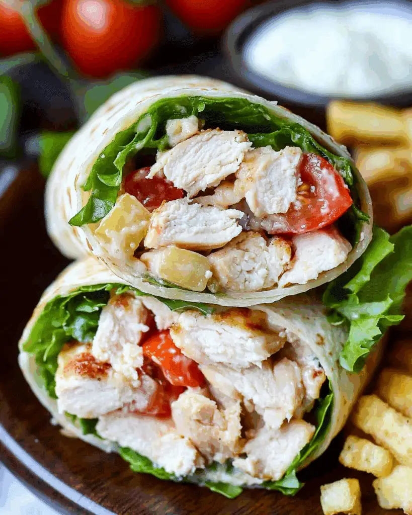 Chicken Caesar Salad Wrap