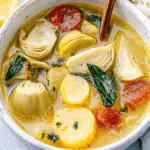 Lemony Tuscan Artichoke Soup