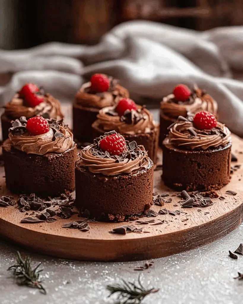 Mini Chocolate Layer Cakes
