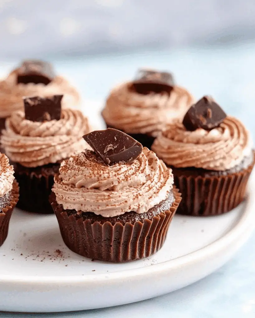 No-Bake Mini Chocolate Cheesecakes