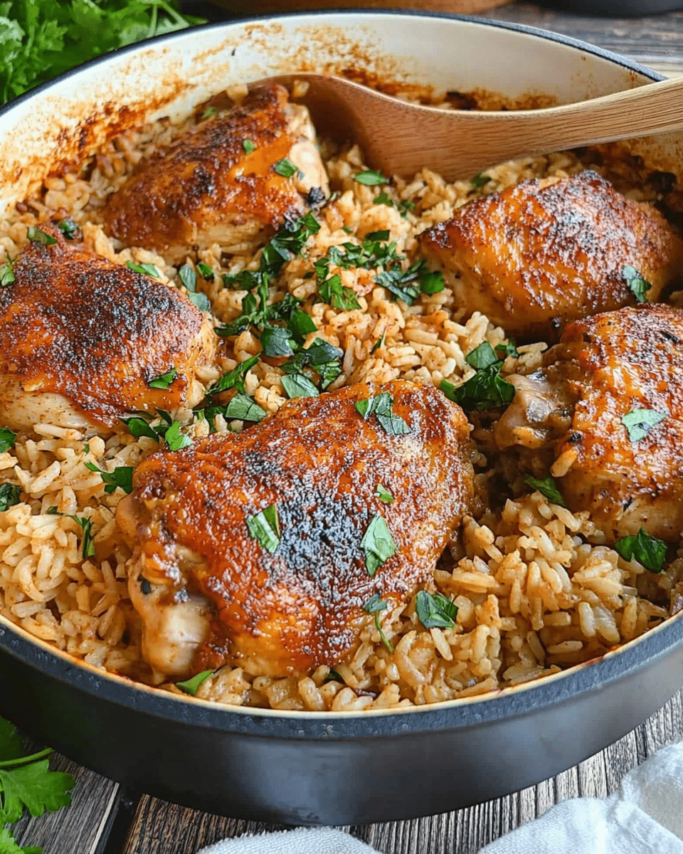 Paprika Chicken and Rice Bake