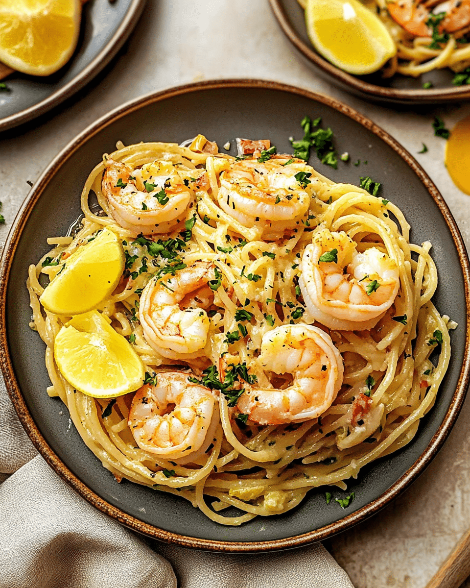 Shrimp Scampi Bake