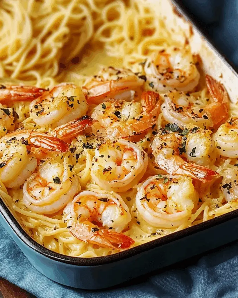 Shrimp Scampi Bake