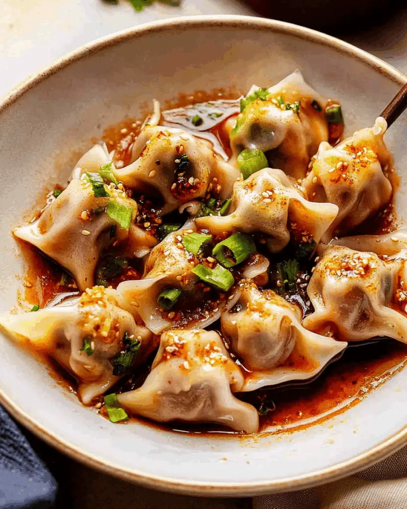 Spicy Wontons: Din Tai Fung Style