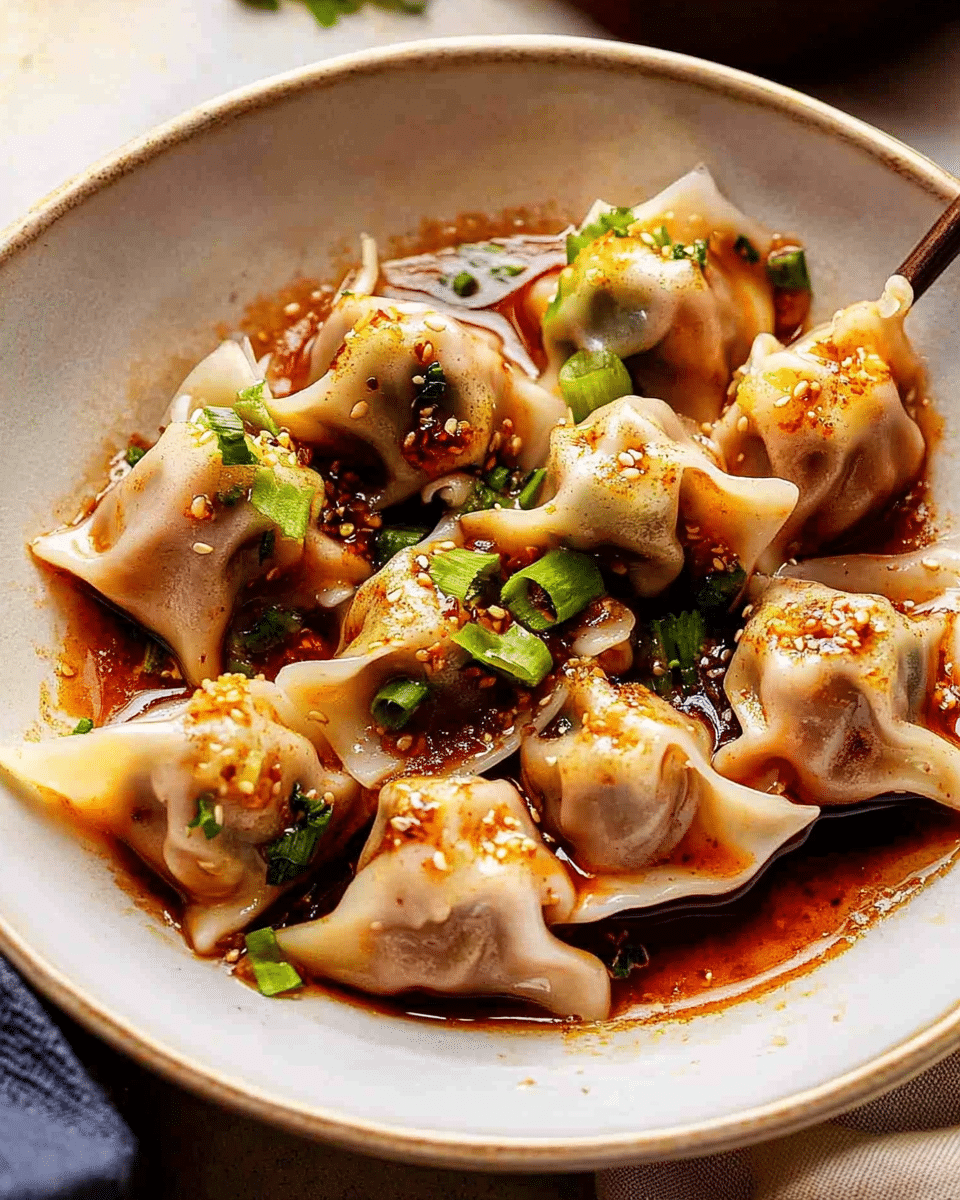 Spicy Wontons: Din Tai Fung Style
