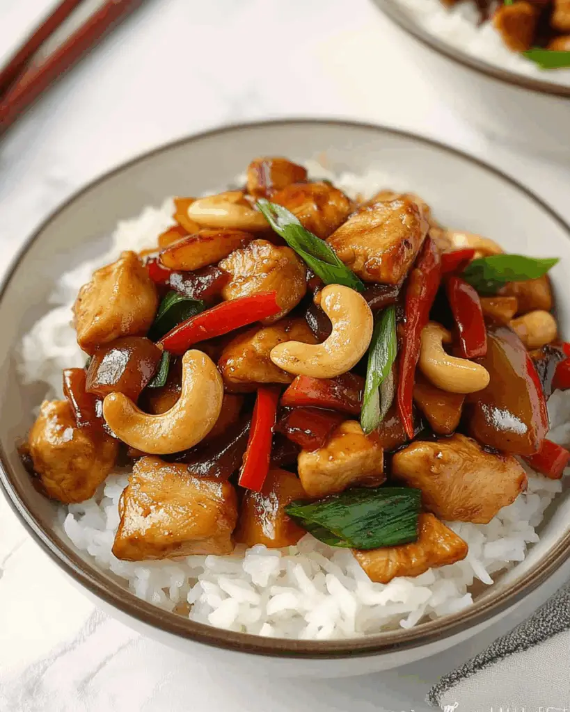 Thai Cashew Chicken Stir Fry