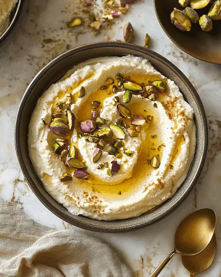 Whipped Ricotta Dip with Honey and Pistachios
