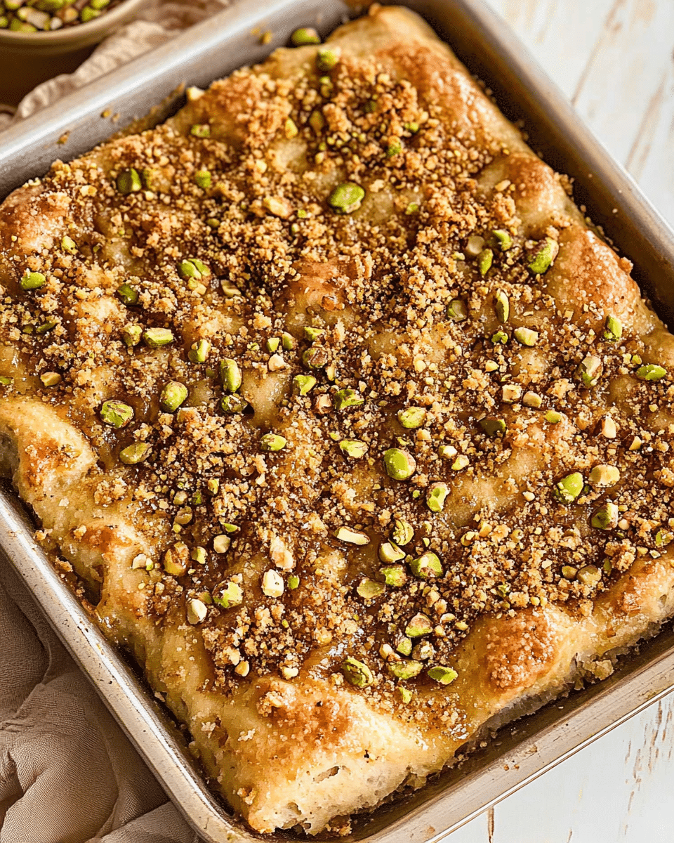 Baklava Dessert Focaccia