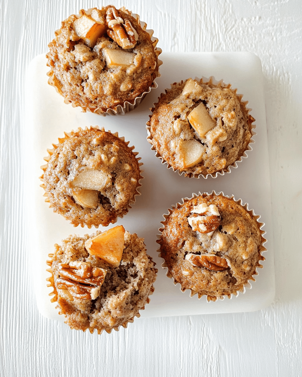 Banana Apple Butterscotch Pecan Muffins
