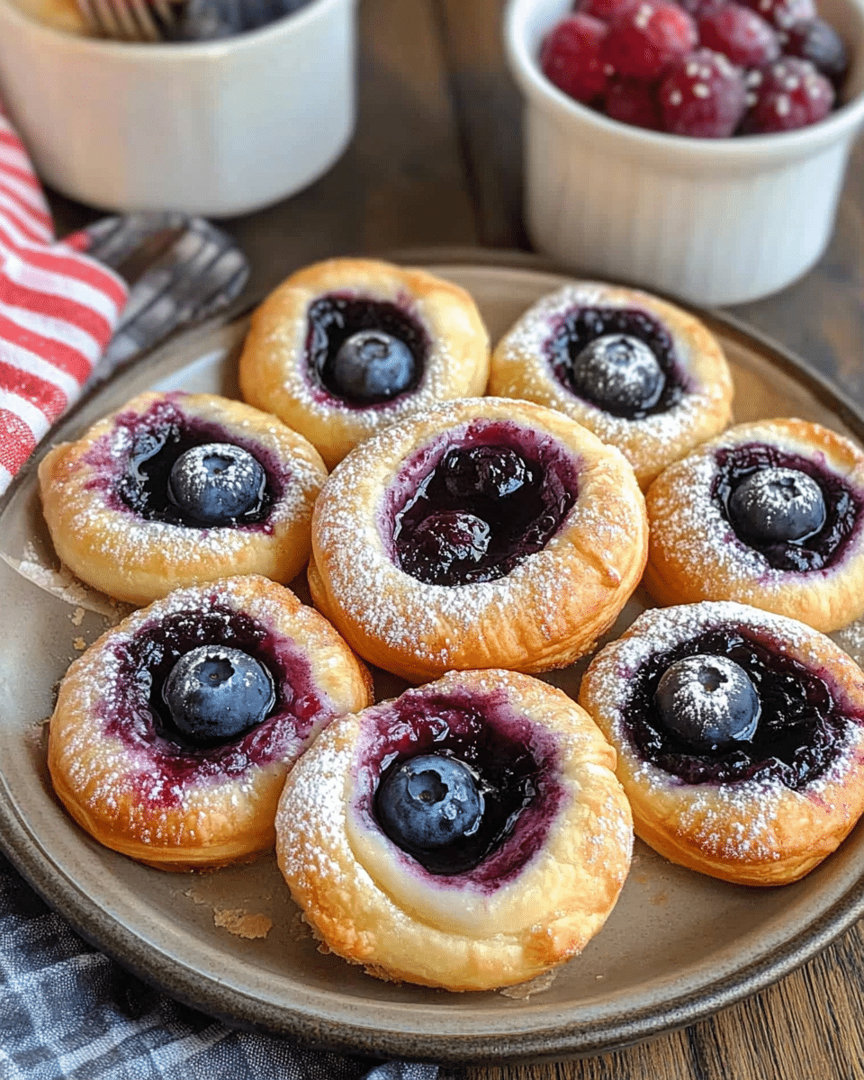 Blueberry Crescent Roll Danish