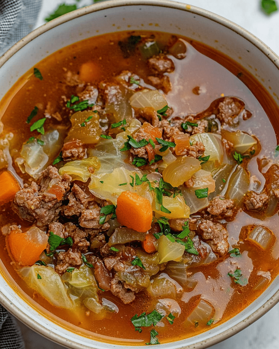 Cabbage Soup With Beef