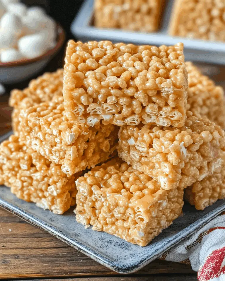 Caramel Rice Crispy Treats